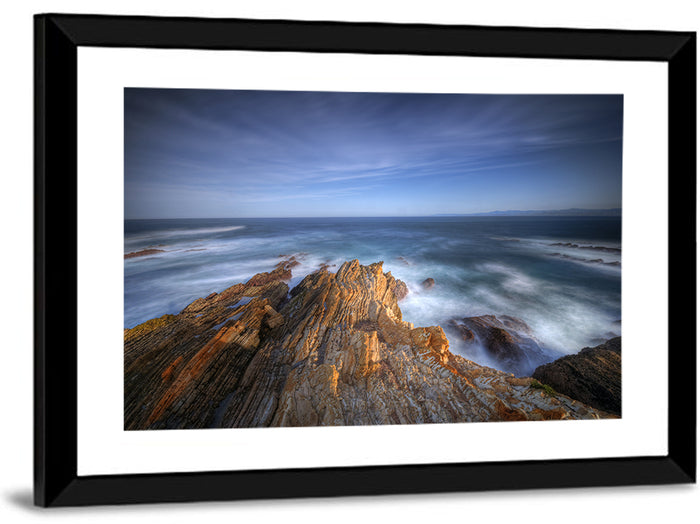 Montana De Oro Golden Coastline Wall Art as a framed print