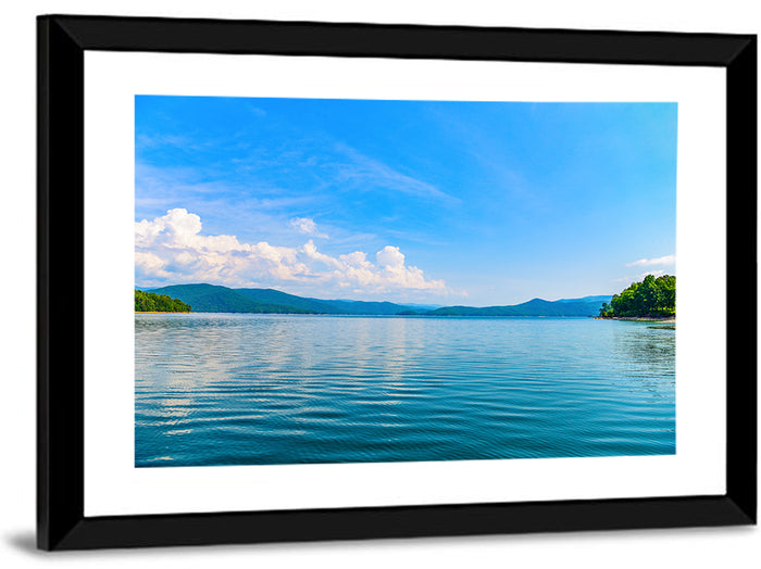 Lake Jocassee Wall Art as a framed print