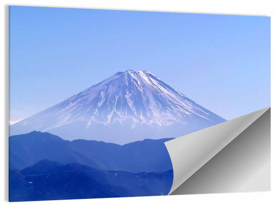 Mount Fuji Minimalist Landscape Wall Art, poster print, landscape