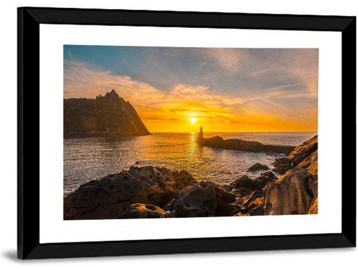 Pasajes San Juan Lighthouse Wall Art as a framed print