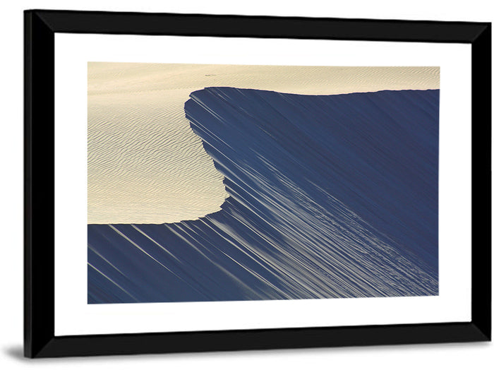 Minimalist Sand Dunes in Late Light Wall Art as a framed print