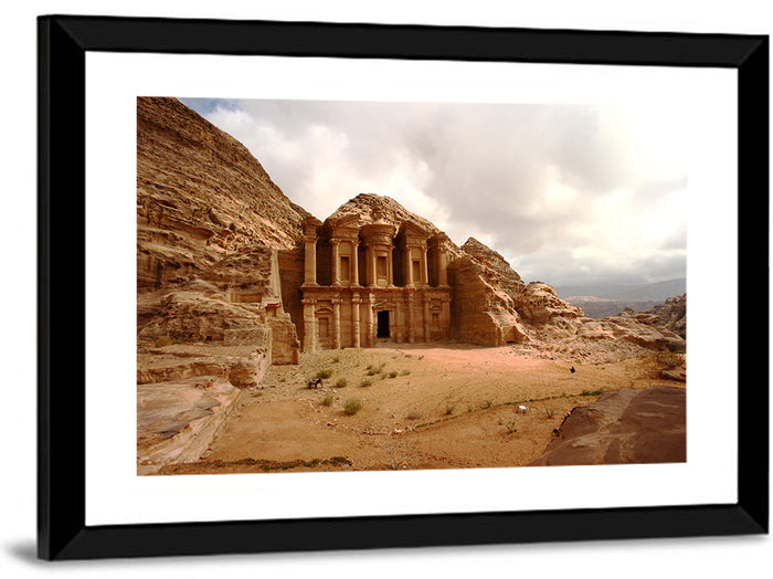 The Monastery of Petra, Jordan Wall Art as a framed print