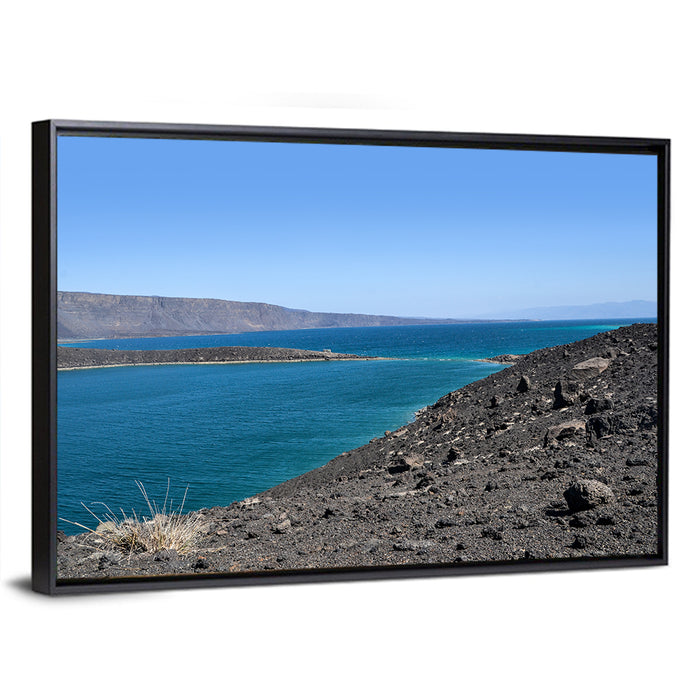 Ghoubet Beach, Djibouti Wall Art as a framed canvas