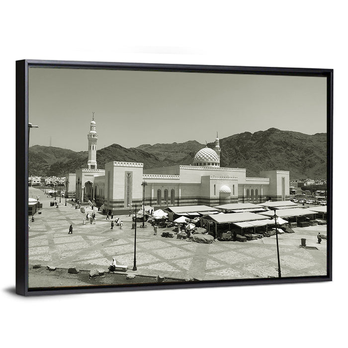Uhud Mosque, Medina Wall Art as a framed canvas
