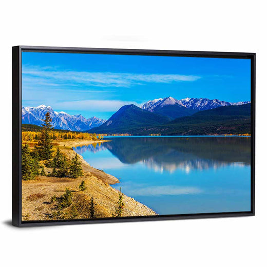 Abraham Lake Turquoise Reflection Wall Art