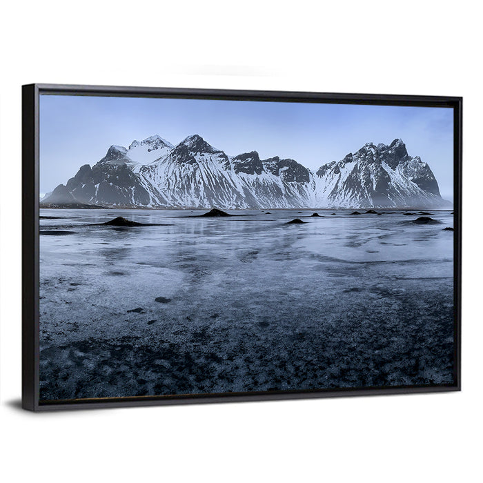 Vestrahorn at Stokksnes Wall Art as a framed canvas
