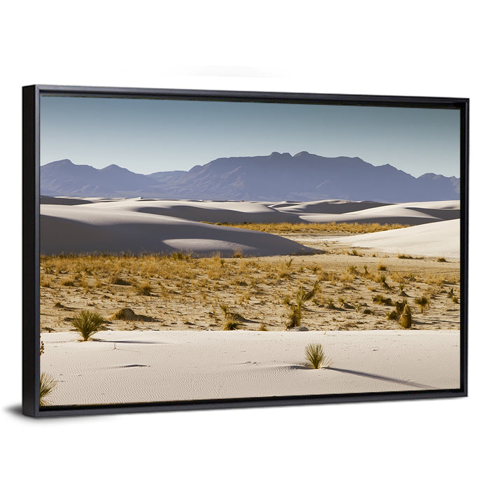 White Sands Dunes, New Mexico Wall Art as a framed canvas