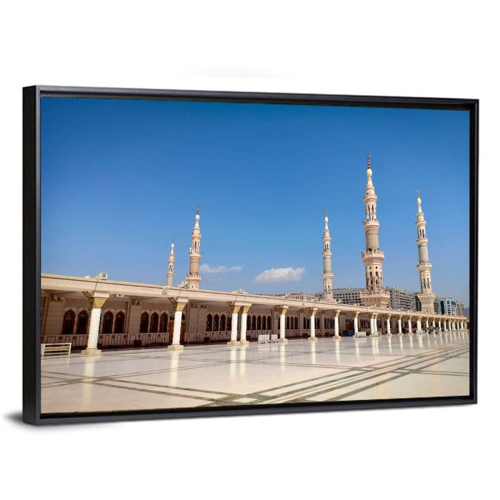 Al-masjid An-nabawi, Medina Wall Art as a framed canvas