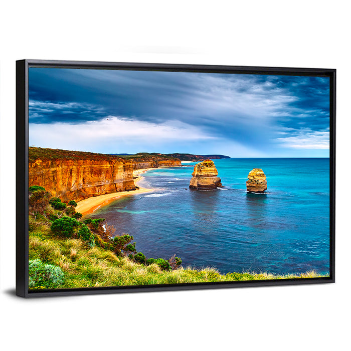Twelve Apostles at Port Campbell Wall Art as a framed canvas