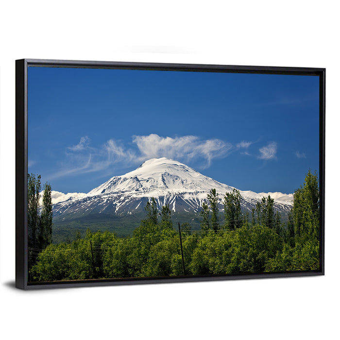 Mount Ararat Wall Art as a framed canvas