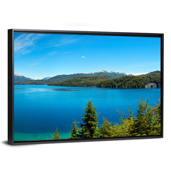Nahuel Huapi Lake Wall Art as a framed canvas