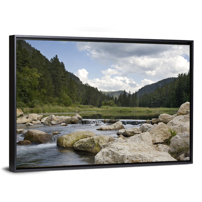 Spearfish Canyon, Black Hills Wall Art as a framed canvas