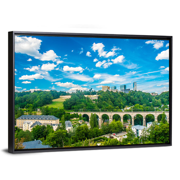 Viaduc De Pulvermühl, Luxembourg Wall Art as a framed canvas