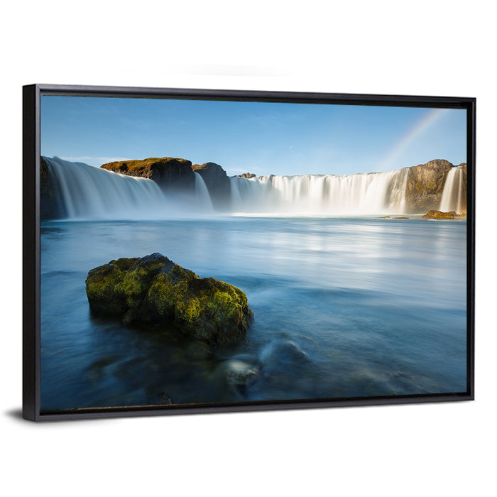 Goðafoss Waterfall, Mývatn Wall Art as a framed canvas