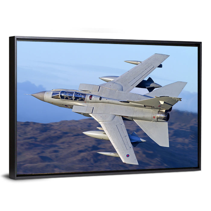 Tornado Gr4 in Flight Wall Art as a framed canvas