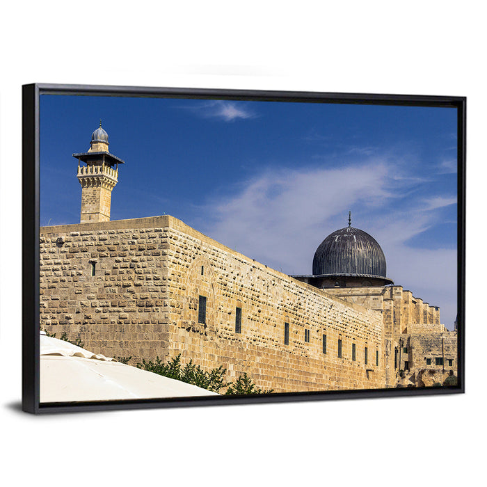 Al Aqsa Mosque, Temple Mount Wall Art as a framed canvas