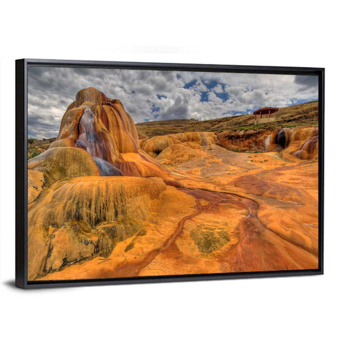 Clay Geyser Wall Art as a framed canvas