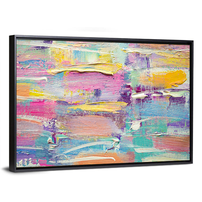 Rough Board Brushstrokes Wall Art as a framed canvas