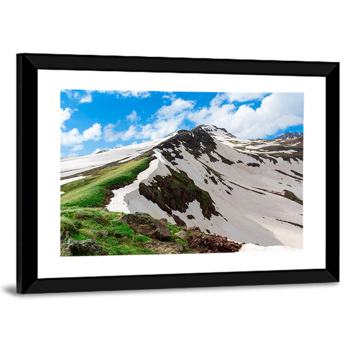 Mount Aragats Ridge Wall Art as a framed print