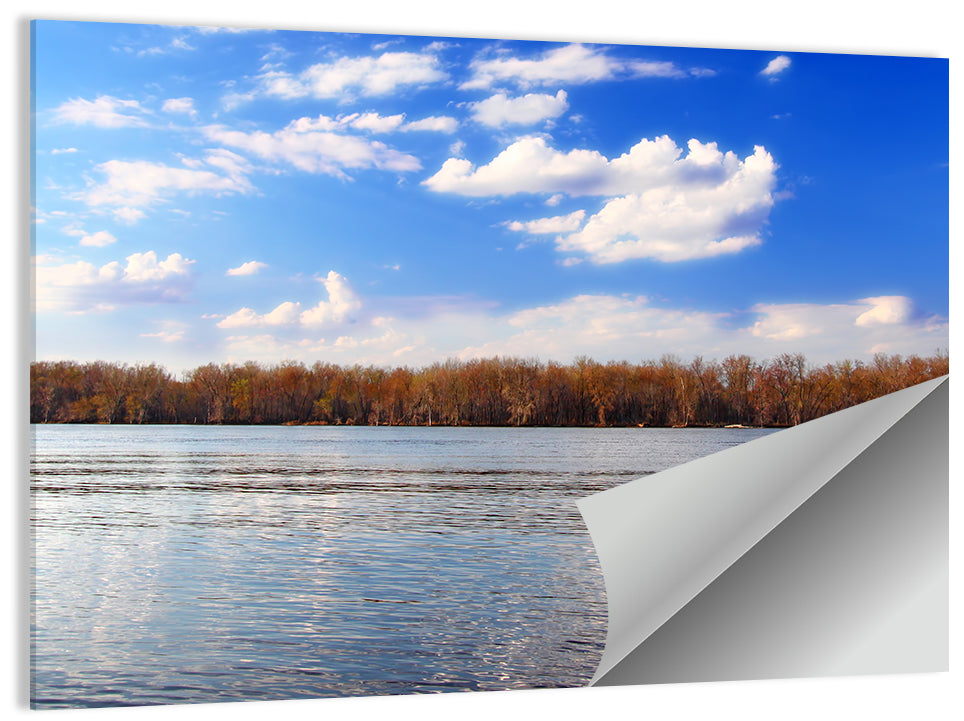 Andalusia Slough Autumn River Wall Art