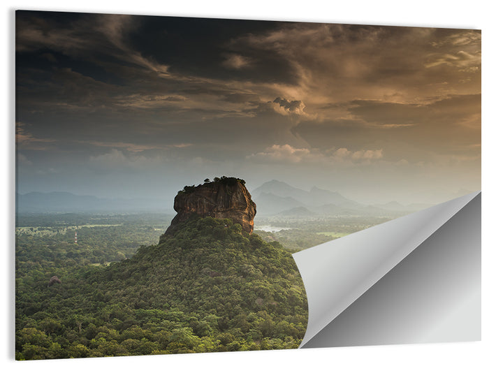 Sigiriya Lion Rock Wall Art as a poster print