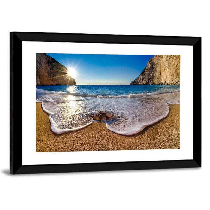 Navagio Beach, Zakyntos Seascape Wall Art as a framed print