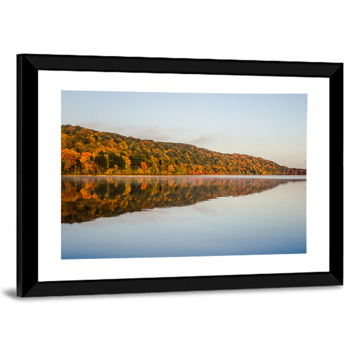Monocle Lake Michigan Wall Art as a framed print