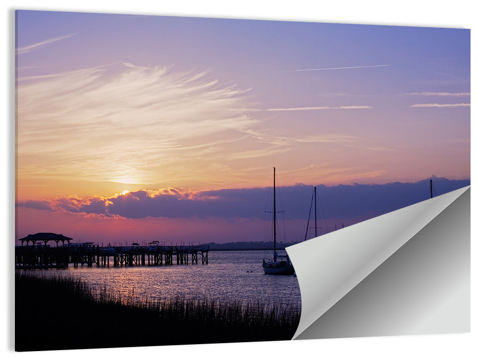 South Carolina Coastal Harbor Wall Art