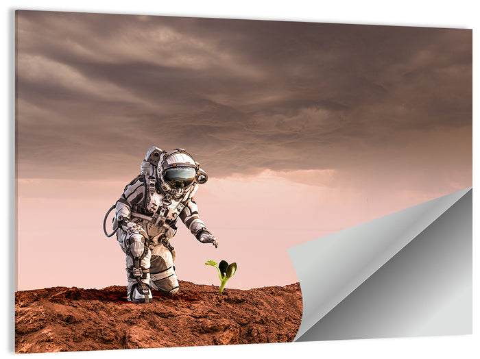 Martian Seedling Concept Wall Art as a poster print