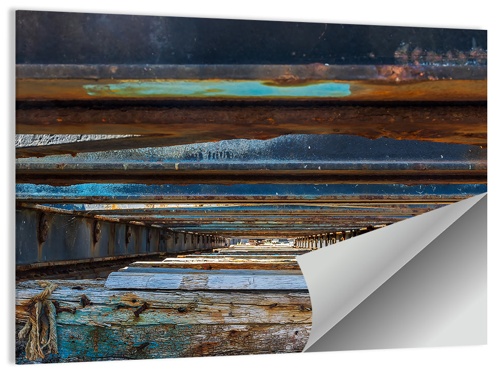 Weathered Dock Perspective Wall Art