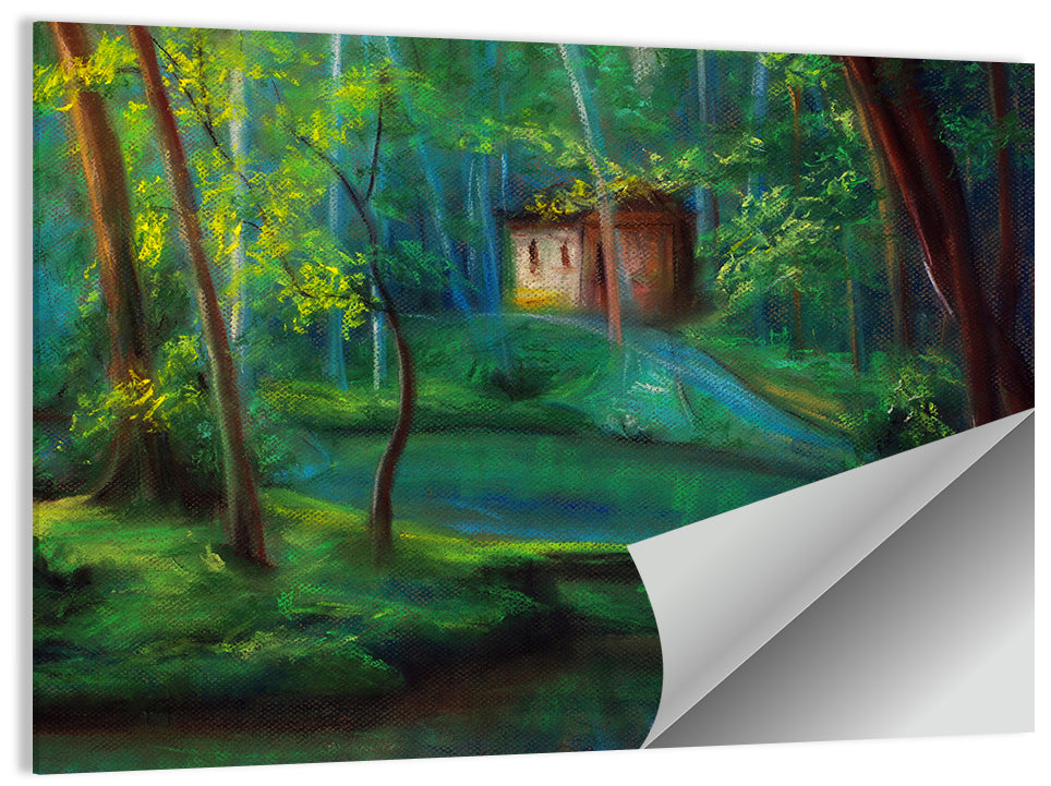 Woodland Fairy Cottage Wall Art