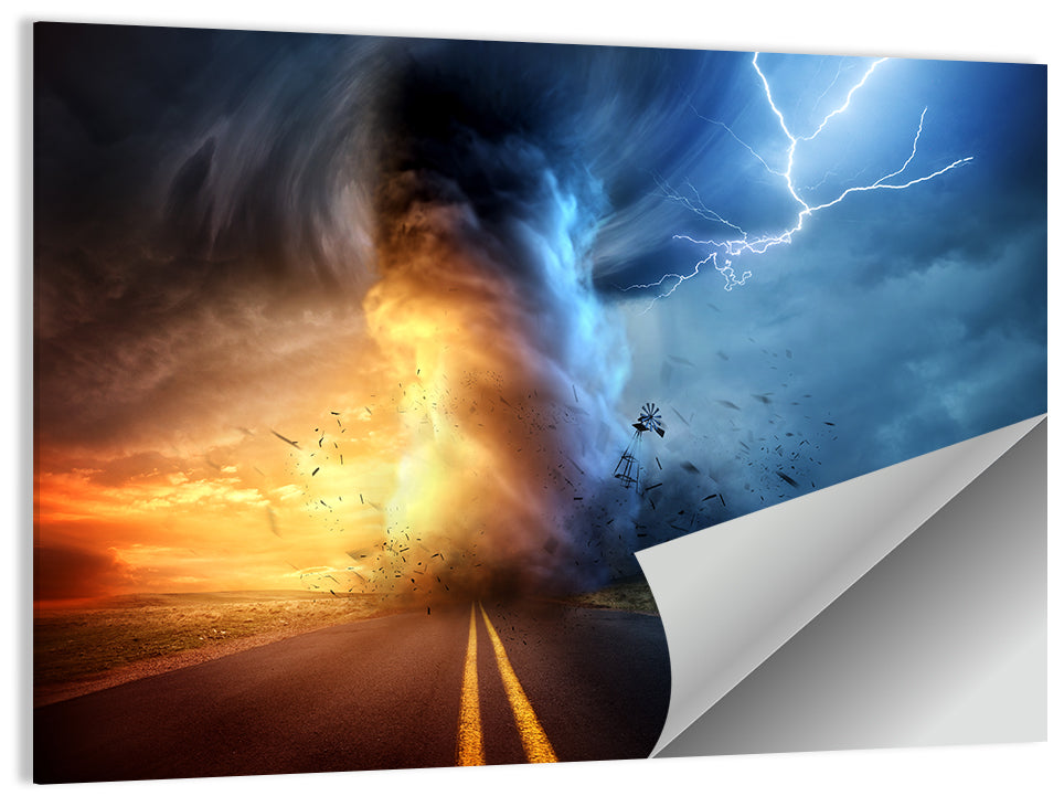 Road to a Twisting Tornado Wall Art