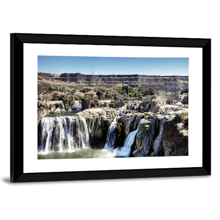 Shoshone Falls, Twin Falls Idaho Wall Art as a framed print