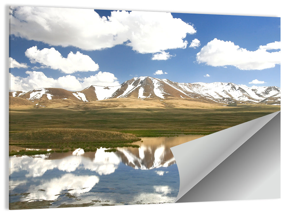 Song Kul Lake Reflection Wall Art