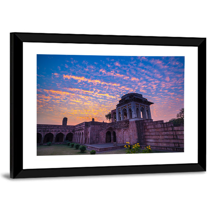 Ashrafi Mahal Sunset Wall Art as a framed print