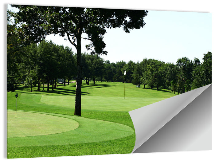 Oklahoma Golf Course Greens Wall Art as a poster print