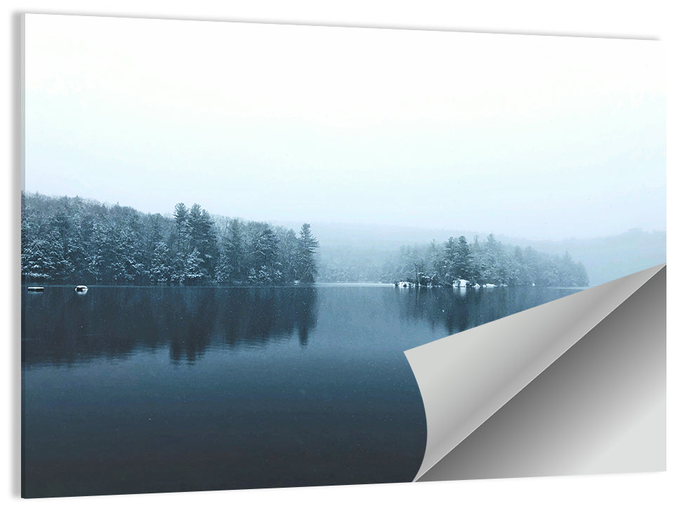 Burr Pond Winter Reflection Wall Art
