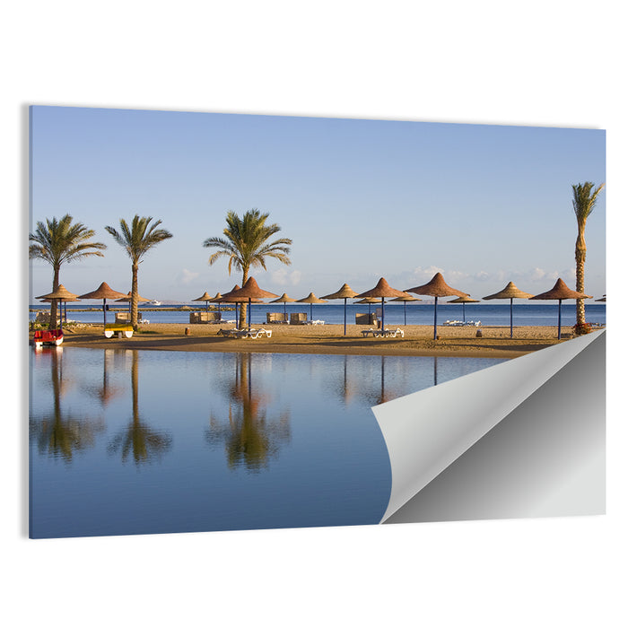 Hurghada Beach Seascape Wall Art as a poster print