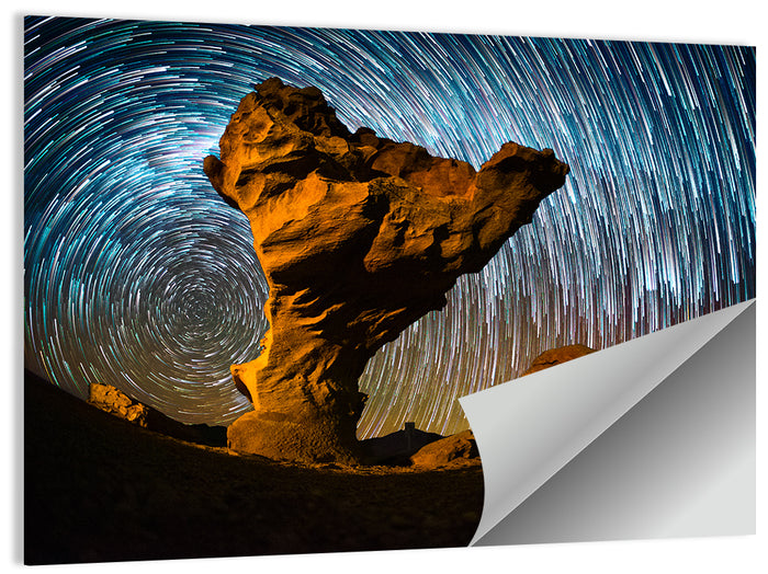 Arbol De Piedra Night Sky Wall Art as a poster print