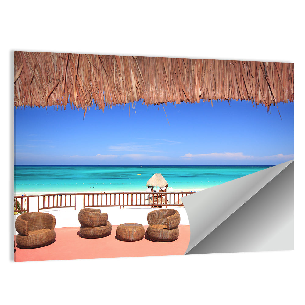 Beach Resort Balcony View Wall Art