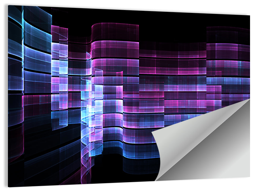 Business Hub Curved Panels Wall Art