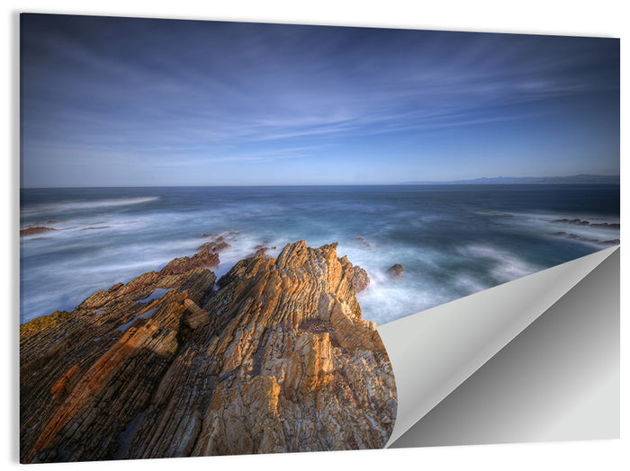 Montana De Oro Golden Coastline Wall Art as a poster print