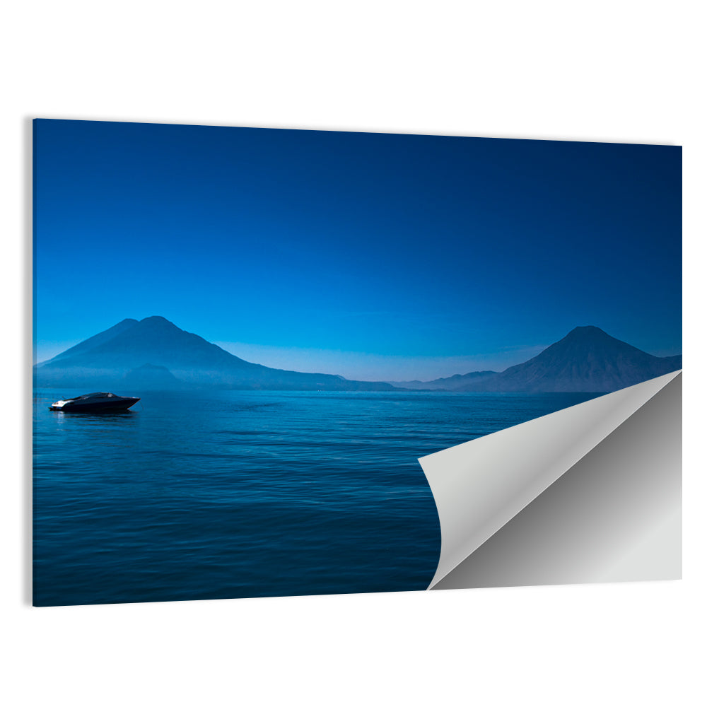Boat At Lake Atitlan Wall Art