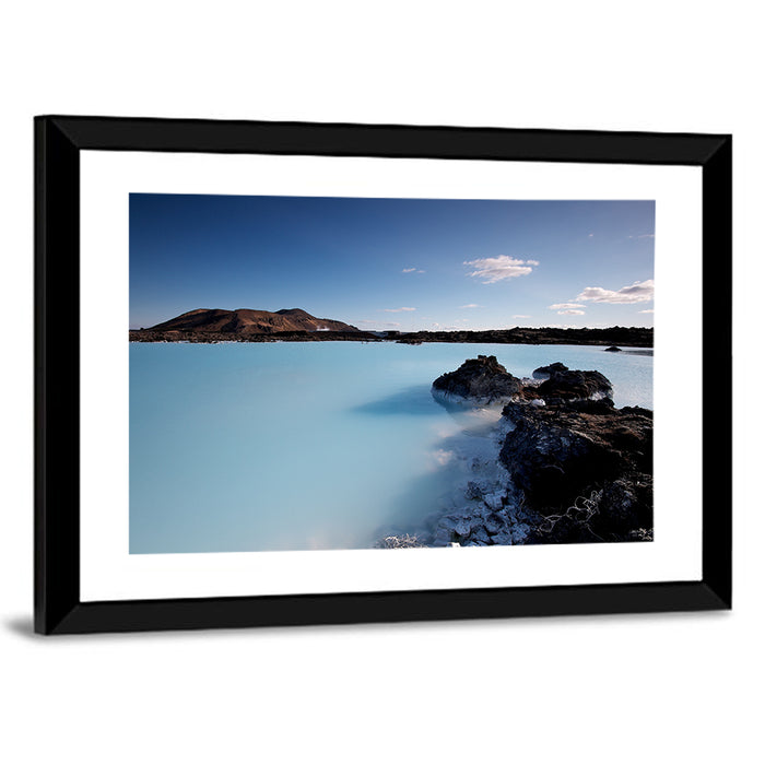 Blue Lagoon in Grindavík, Iceland Wall Art as a framed print