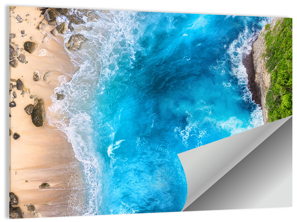 Aerial Sea Beach Wall Art