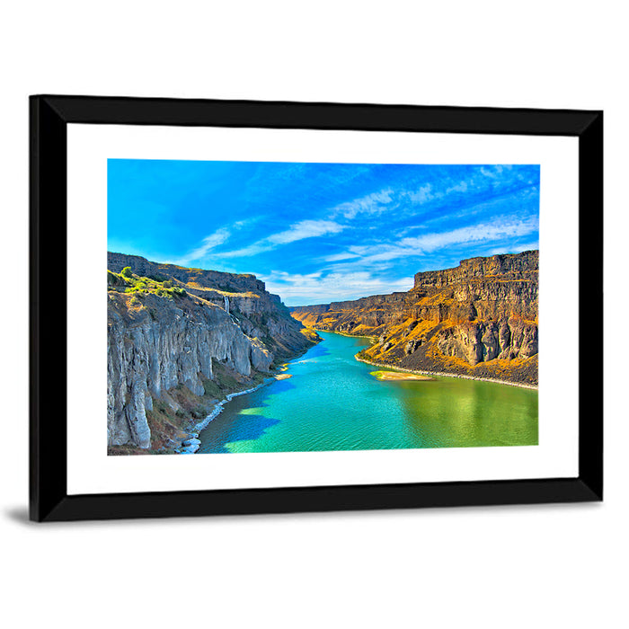 Snake River Canyon at Twin Falls Wall Art as a framed print