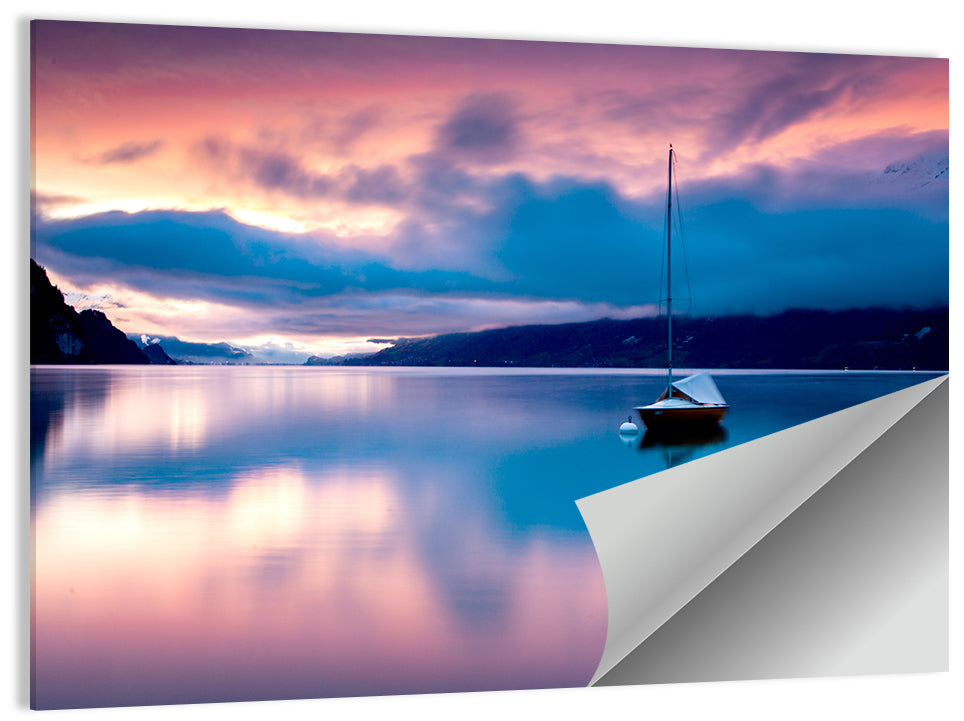 Dawn Over Lake Brienz Wall Art