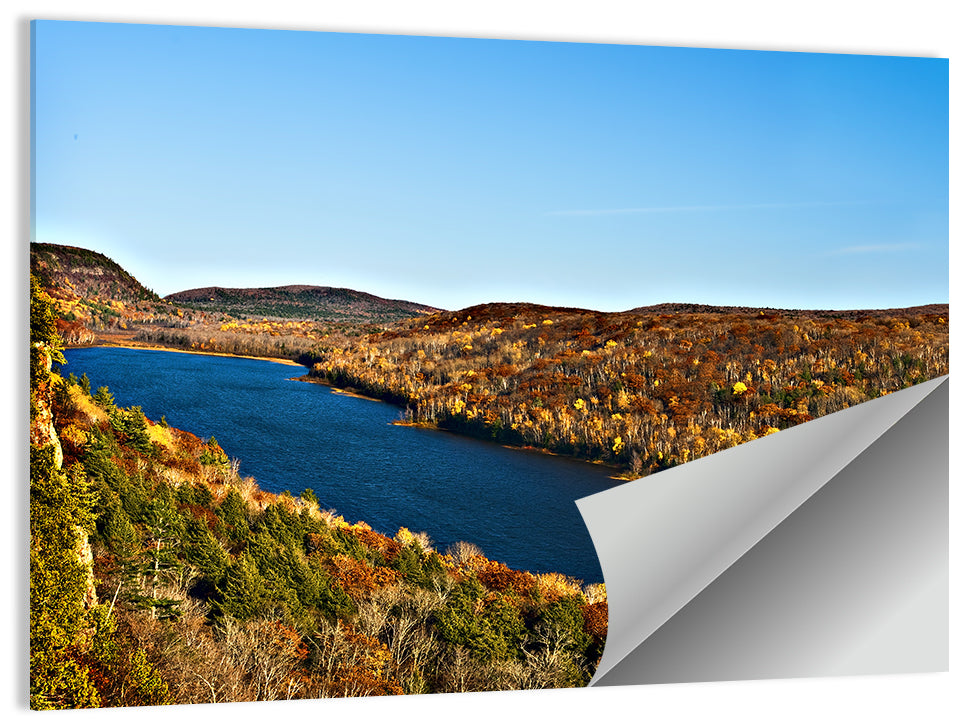 Lake of the Clouds Golden Hour Wall Art