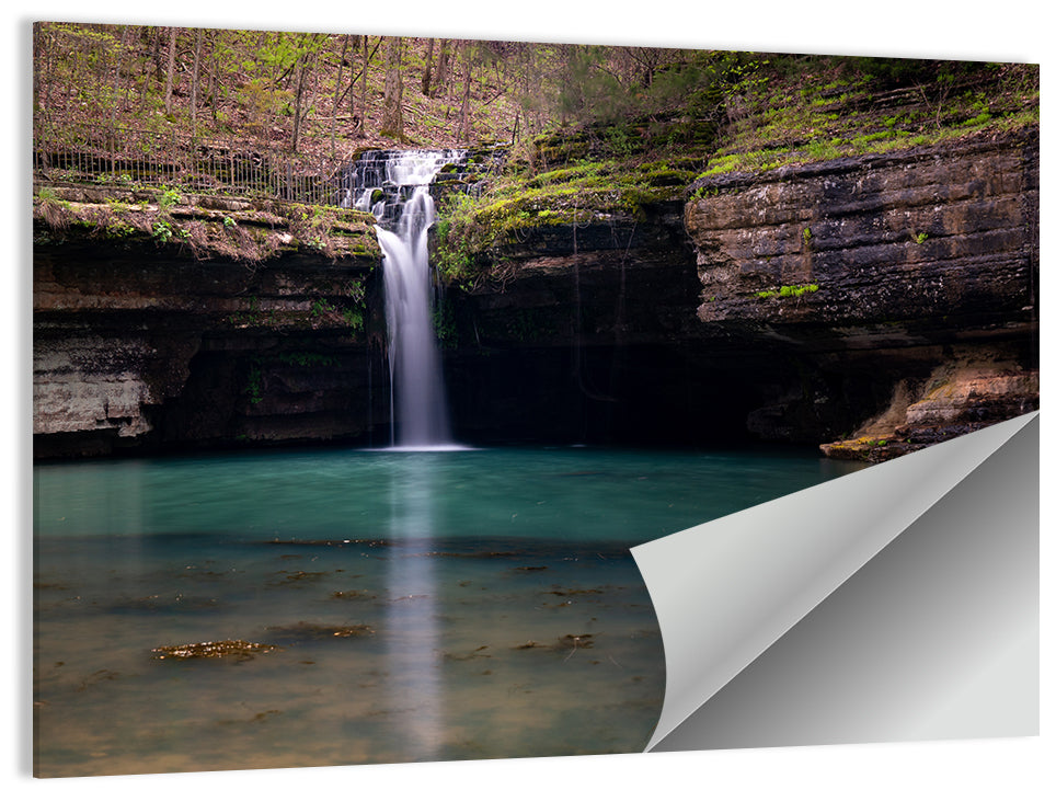 Mossy Cove Waterfall Wall Art