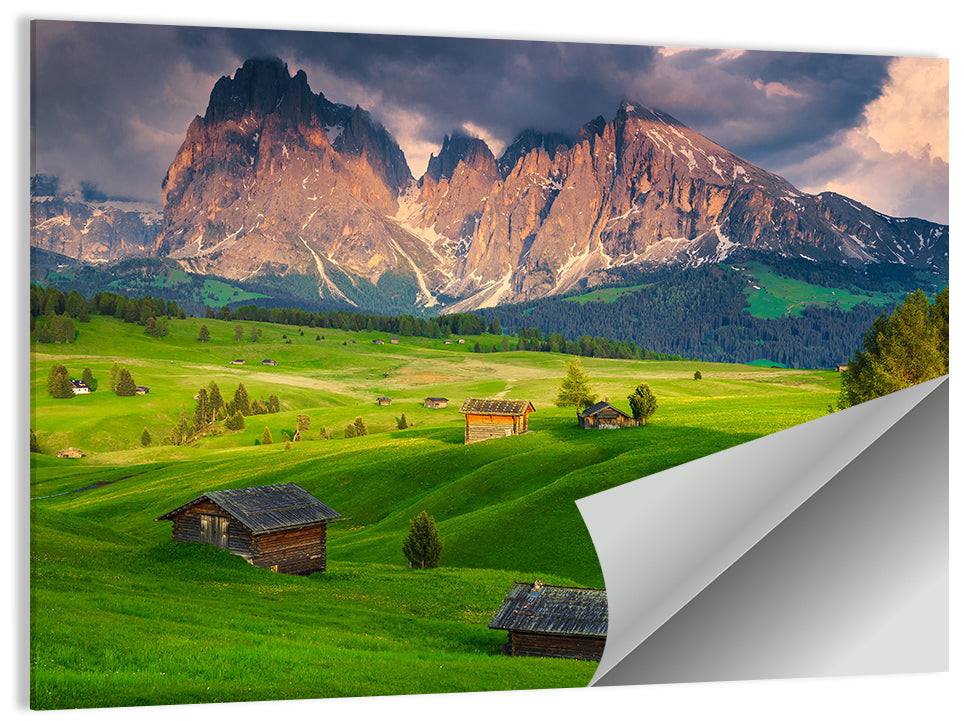 Alpe Di Siusi Meadow, Castelrotto Wall Art